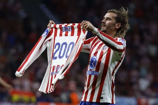 Antoine Griezmann postigao je svoj 200. gol za Atlético de Madrid